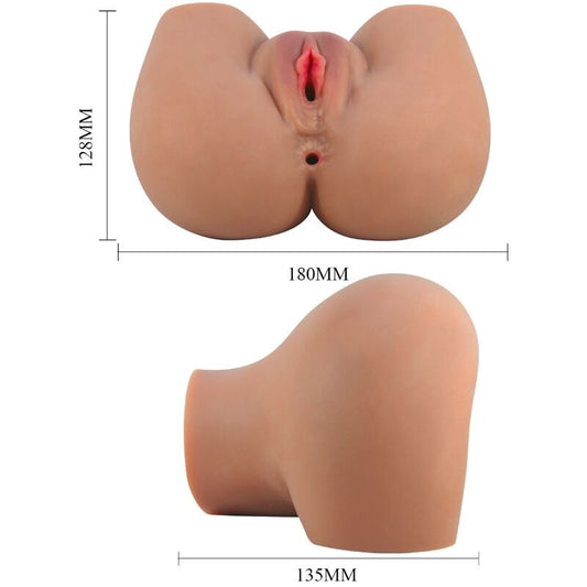 CRAZY BULL - MILA VIBRATORE CULO CON VAGINA REALISTICA E ANO CONTROLLO CARNE REMOTO